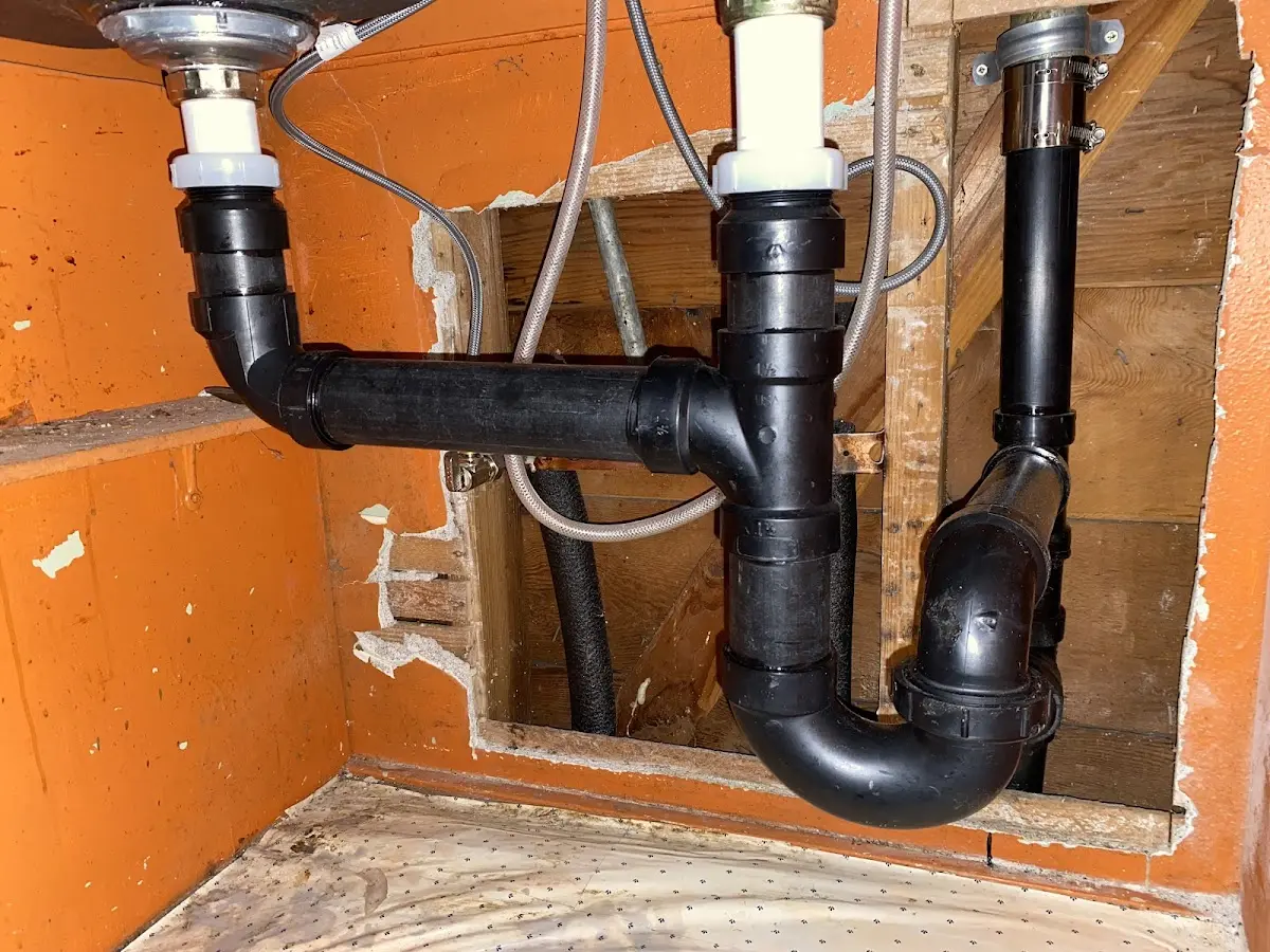 Professional Repiping Services equipment and tools on the job in Algona